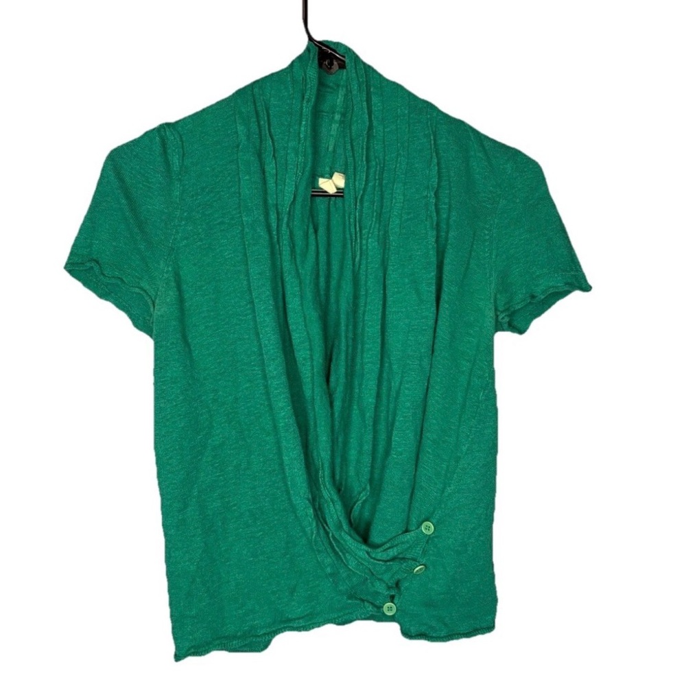 Moth Anthropologie Shirt Top Teal Size Medium